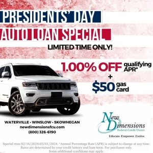 Presidents' Day Auto Loan Special 